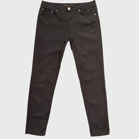 American Rag Pants - American Rag Cie Skinny Ankle Pants Junior 13R Black Olive Pockets